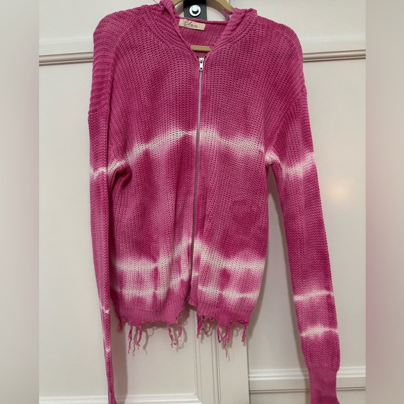 Pink Tie-Dye Sweater - Picture 1 of 5